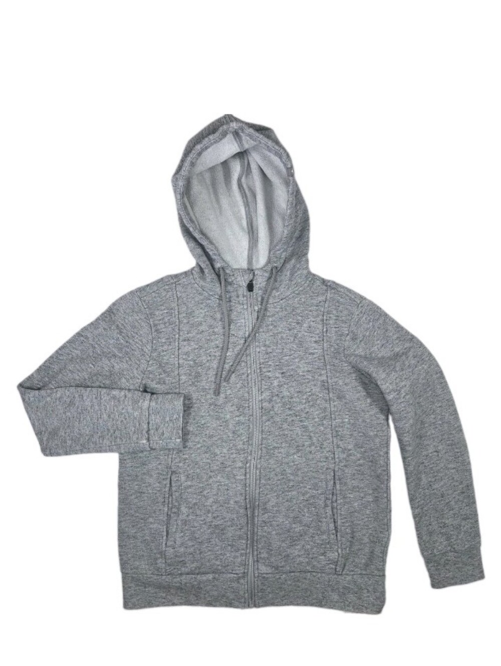 Figs On Shift Full Zip Fleece Hoodie Jacket Size S Gray Medcore Athleisure